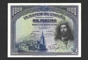 ALFONSO XIII, 1000 PESETAS 1928