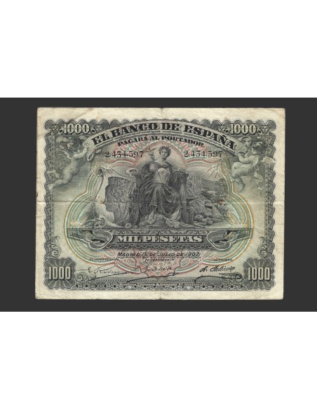 ALFONSO XIII, 1000 pesetas 15 de julio de 1907