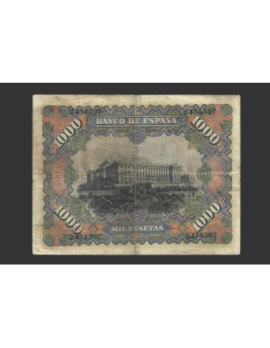 ALFONSO XIII, 1000 pesetas 15 de julio de 1907
