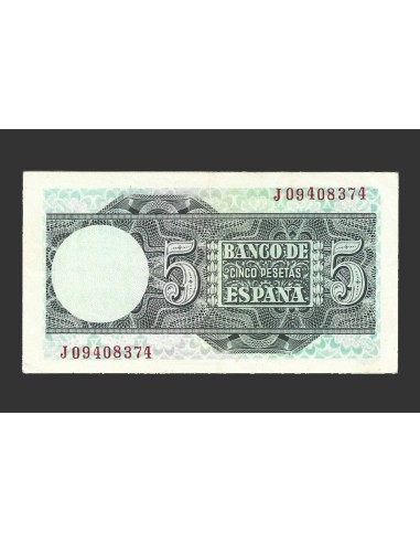 ESTADO ESPAÑOL 5 PESETAS 1948 SERIE J