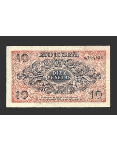 ESTADO ESPAÑOL 10 PESETAS 1936 SIN SERIE 2