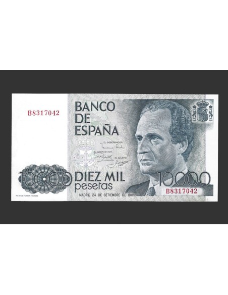 JUAN CARLOS I 10000 PESETAS 1985 SERIE B