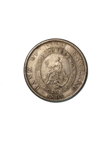 GRAN BRETAÑA  DOLLAR 1804 (ACUÑADO SOBRE 8 REALES ESPAÑOLES)
