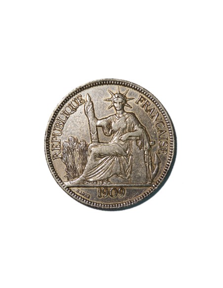 INDOCHINA FRANCESA PIASTRE 1909 A