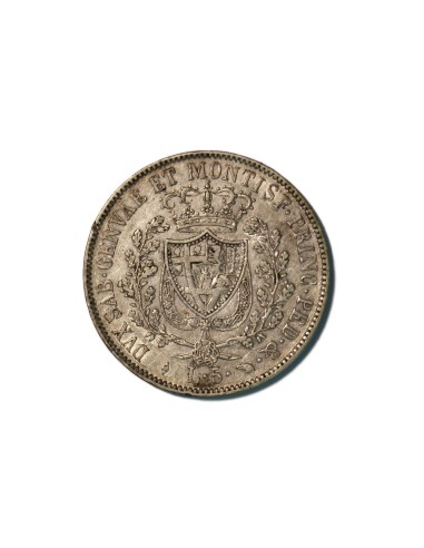 ESTADOS ITALIANOS CERDEÑA  5 LIRE 1829 L