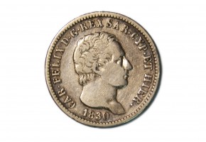 ESTADOS ITALIANOS CERDEÑA  1 LIRE 1830 P