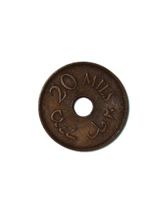 PALESTINA 20 MILS 1944 2