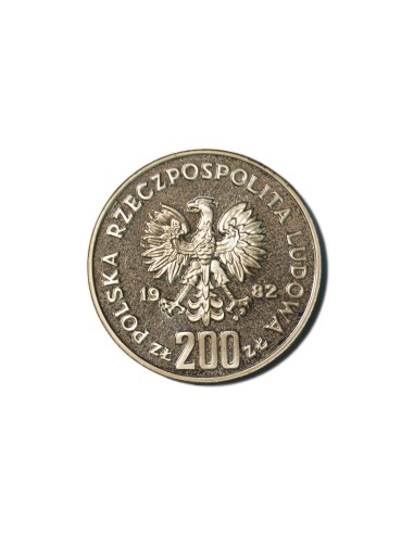 POLONIA 200 ZLOTYCH 1982 PROBA (jugador a derecha)
