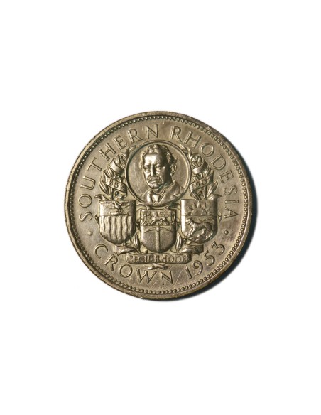 RHODESIA DEL SUR  1 CROWN 1953