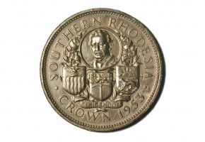 RHODESIA DEL SUR  1 CROWN 1953