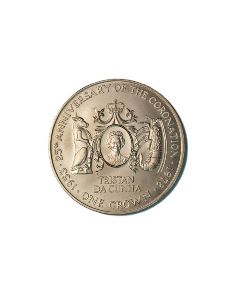 TRISTAN DA CUNHA 1 CROWN 1978
