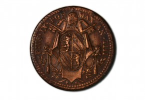 VATICANO 1/2 BAIOCCO 1849 IIII R