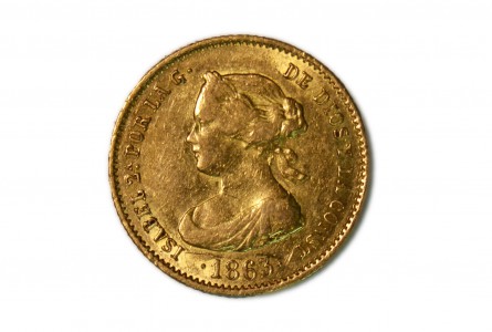 ISABEL II 40 REALES 1863 MADRID