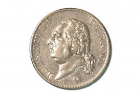 FRANCIA. LOUIS XVIII 5 FRANCS 1824 LILLE