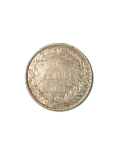 FRANCIA. LOUIS PHILIPPE I 5 FRANCS 1831 ROUEN 2