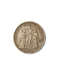 FRANCIA. REPUBLICA 5 FRANCS 1848 PARIS