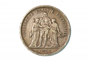 FRANCIA. REPUBLICA 5 FRANCS 1848 PARIS