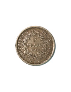 FRANCIA. REPUBLICA 5 FRANCS 1848 PARIS 2