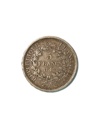 FRANCIA. REPUBLICA 5 FRANCS 1848 PARIS