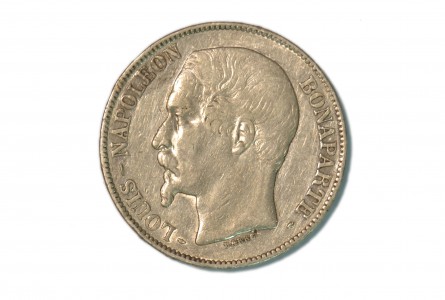 FRANCIA. LOUIS NAPOLEON 5 FRANCS 1852 PARIS