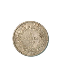 FRANCIA. LOUIS NAPOLEON 5 FRANCS 1852 PARIS 2
