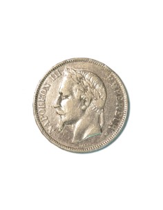 FRANCIA. NAPOLEON III 5 FRANCS 1869 STRASBOURG