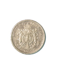 FRANCIA. NAPOLEON III 5 FRANCS 1869 STRASBOURG 2