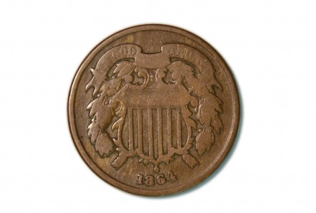 ESTADOS UNIDOS 2 CENTS 1864