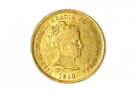 ISABEL II 80 REALES 1842 MADRID C.L.