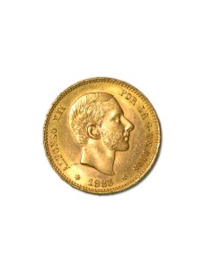 ALFONSO XII 25 PESETAS 1883 MADRID M.S.M.