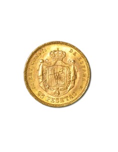 ALFONSO XII 25 PESETAS 1883 MADRID M.S.M. 2