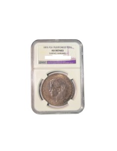 ALFONSO XIII - 1895 PESO PUERTO RICO