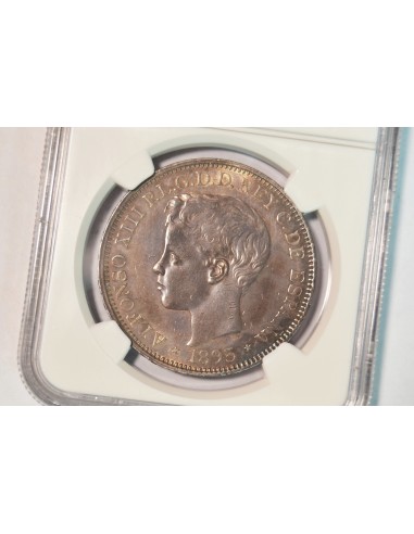 ALFONSO XIII - 1895 PESO PUERTO RICO