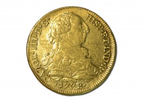 CARLOS III - 1778/7 8 ESCUDOS SANTIAGO-D.A.