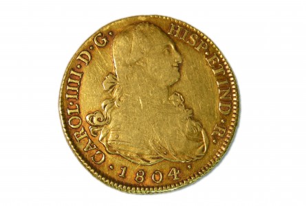 CARLOS IV  1804. 8 Escudos Popayan J.F.