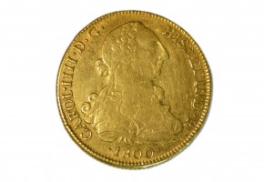 CARLOS IV  1800. 8 Escudos Santiago A.J.
