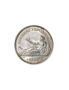 GOBIERNO PROVISIONAL 1869, 1 Peseta