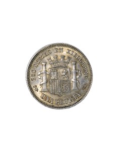 GOBIERNO PROVISIONAL 1869, 1 Peseta 2