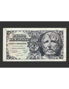 ESTADO ESPAÑOL 5 PESETAS 1947 SERIE C