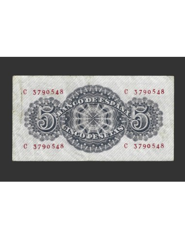 ESTADO ESPAÑOL 5 PESETAS 1947 SERIE C
