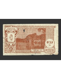 MIRAVET (Tarragona), 25 centims, 24 de juny del 1937  2