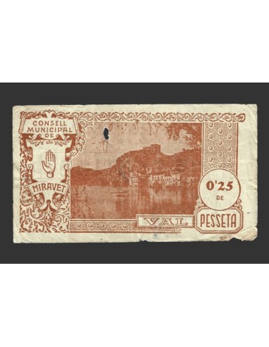 MIRAVET (Tarragona), 25 centims, 24 de juny del 1937 