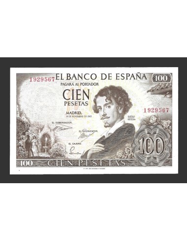 ESTADO ESPAÑOL 100 PESETAS 1965 SIN SERIE