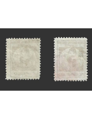 Alicante, 2 viñetas de 5 céntimos 