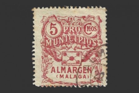 Almargen (Málaga), viñeta de 5 céntimos 
