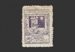 Archidona (Málaga), viñeta de 5 céntimos 