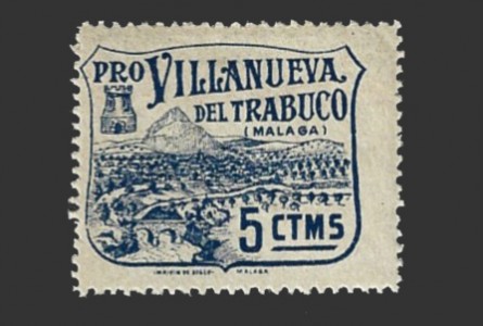 Villanueva del Trabuco (Málaga), viñeta de 5 céntimos