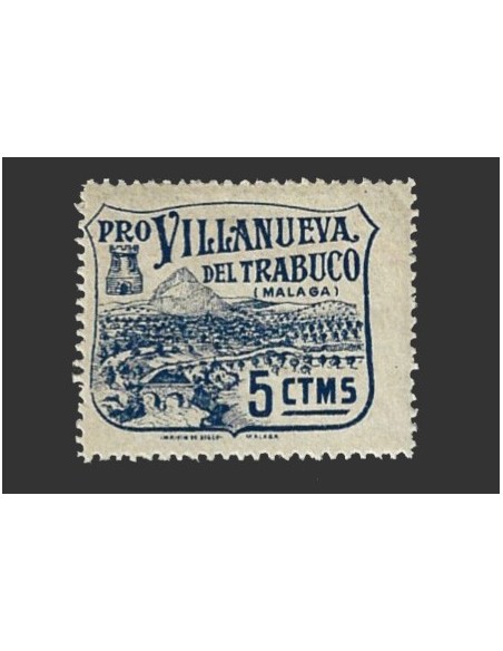 Villanueva del Trabuco (Málaga), viñeta de 5 céntimos