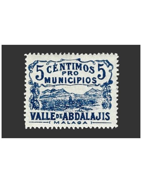 Valle de Abdalajis (Málaga), viñeta de 5 céntimos