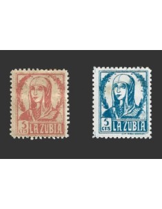 La Zubia (Granada), 2 viñetas de 5 céntimos